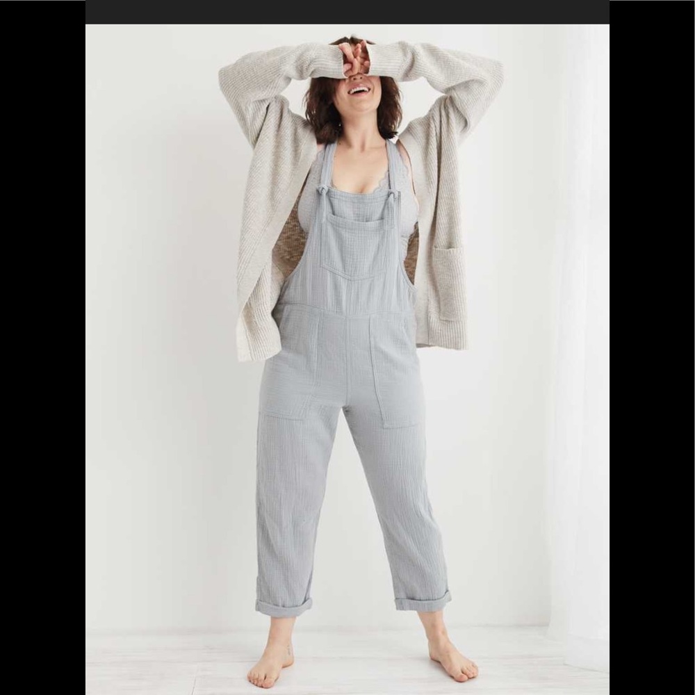 Aerie gauze knot overall, NWT